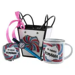 Set cadou "Te iubesc Romania"