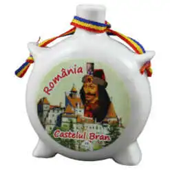 Plosca decorativa "Romania" 8 CM