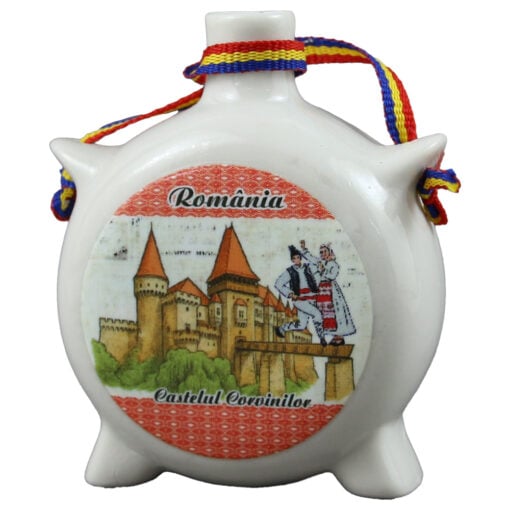 Plosca decorativa "Romania" 8 CM