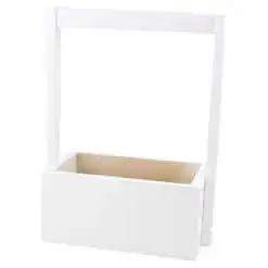 Cutie lemn pentru flori cu maner 20x12x10 CM