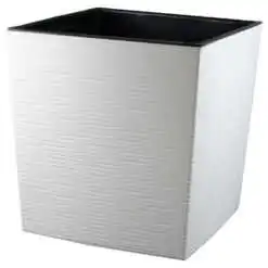 Ghiveci din plastic Juka Dluto crem 39 x 39 x 41 cm