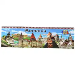 Magnet de frigider din plastic 17x5 CM - Design Romania