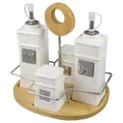 Oliviera din ceramica cu suport bambus