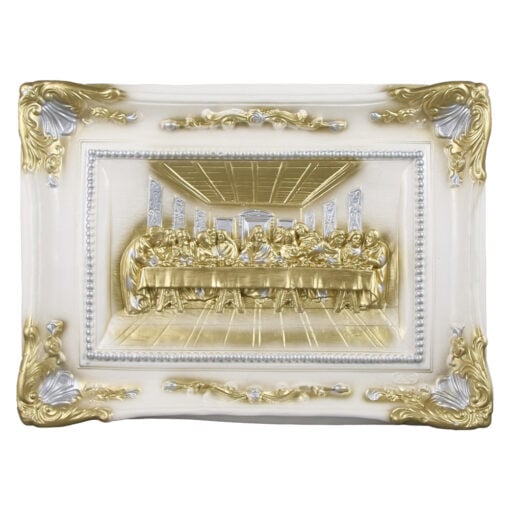 Placheta din ipsos cu Cina Cea De Taina 36x27 CM