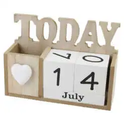 Calendar perpetuu din lemn