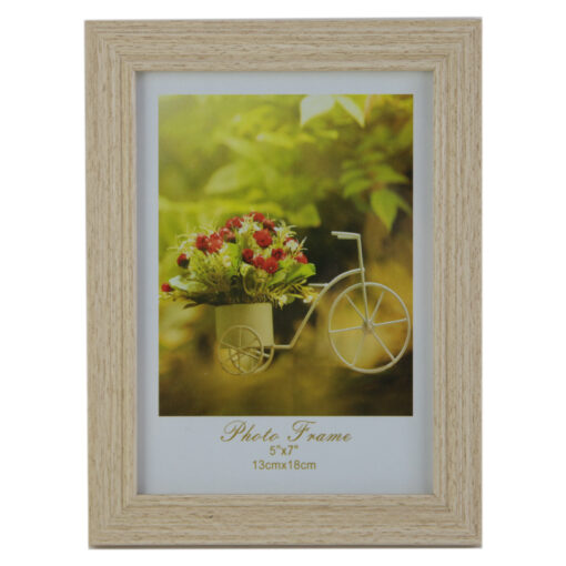 Rama foto din plastic - Dim.poza 13x18 cm - Suport flori bicicleta