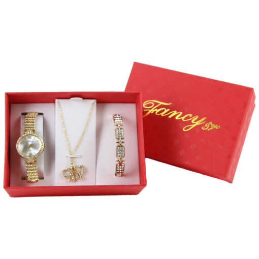 Set cadou pentru femei 3 piese Fancy - Ceas
