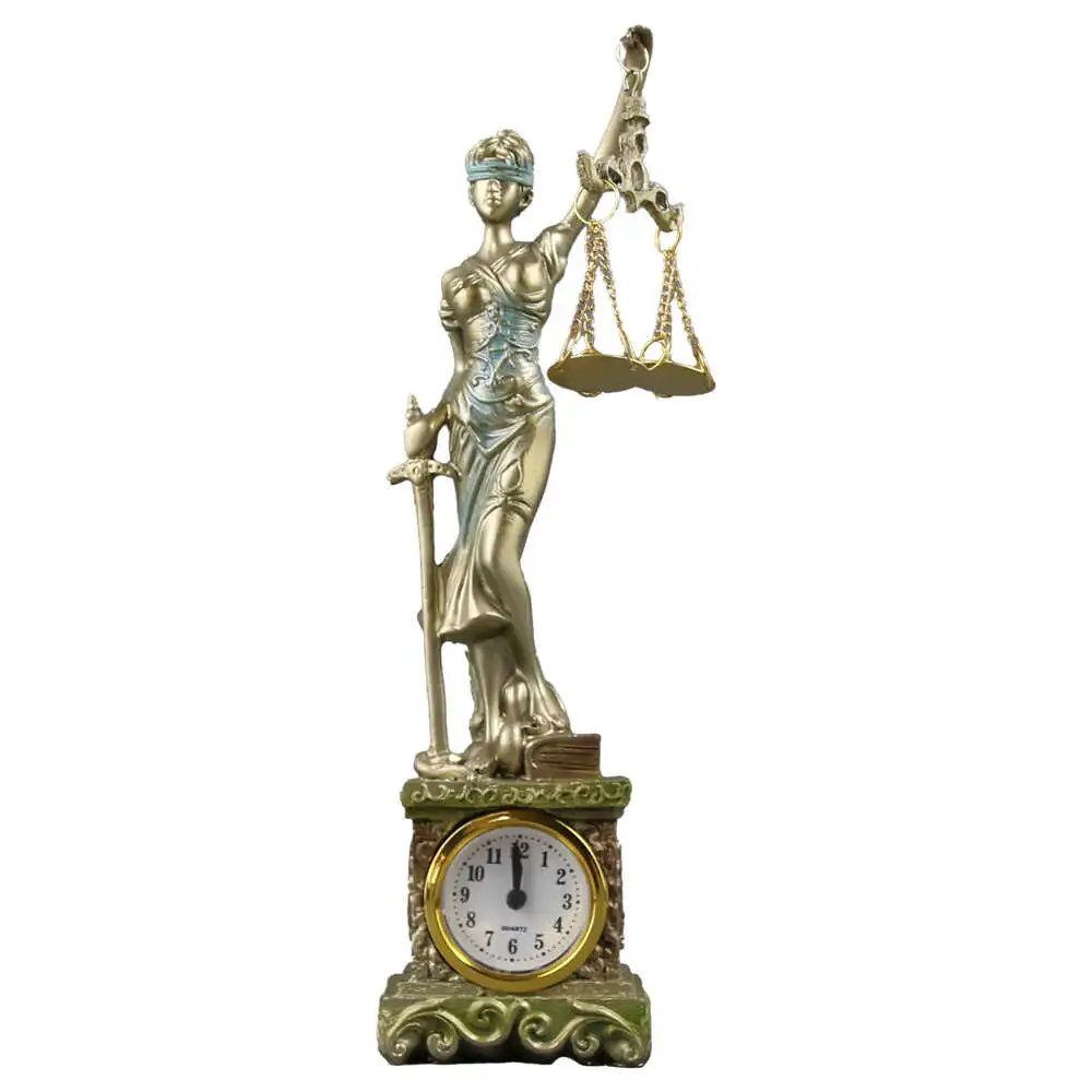 Statueta Justice cu ceas Statueta Justice cu ceas