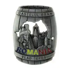 Magnet frigider din metal Castelul Bran 5x7 CM