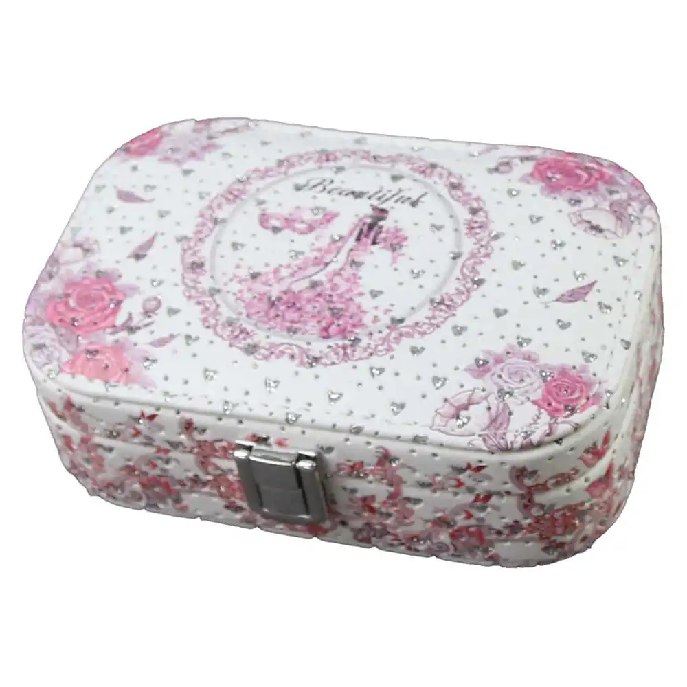 Cutie bijuterii cu sertar si oglinda 15x10x5 CM Cutie bijuterii cu sertar si oglinda 15x10x5 CM
