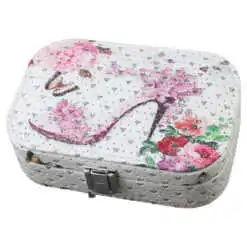 Cutie bijuterii cu sertar si oglinda 15x10x5 CM