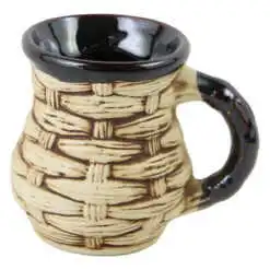 Cana din ceramica cu motive traditionale - Se vinde 6 buc/pach.