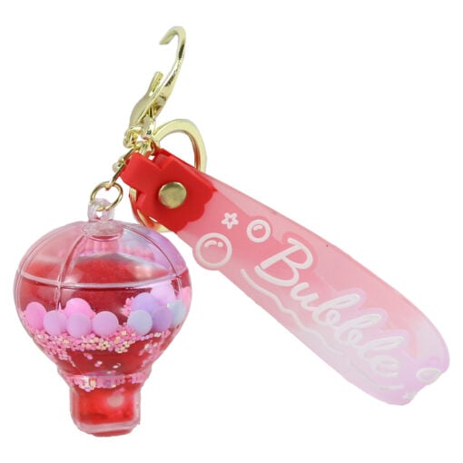 Breloc Bubble cu lichid si sclipici