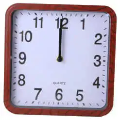Ceas de perete din plastic 23x23 CM