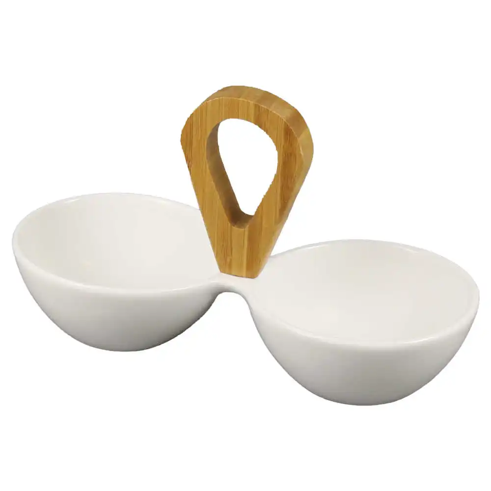 Tava din ceramica cu 2 compartimente 23x10 CM Tava din ceramica cu 2 compartimente 23x10 CM
