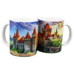 Cana ceramica "Castelul Corvinilor/Romania"