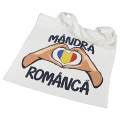 Sacosa textil "Mandra Romanca!"