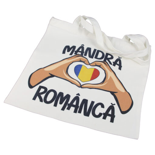 Sacosa textil "Mandra Romanca!"