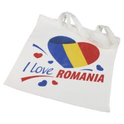 Sacosa textil "I Love Romania!"