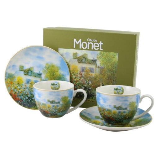 Set 2 cesti espresso cu farfurii
