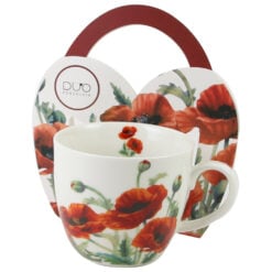 Cana portelan 460 ml "Classic Poppies"