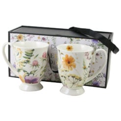 Set 2 cani din portelan "Pansy"
