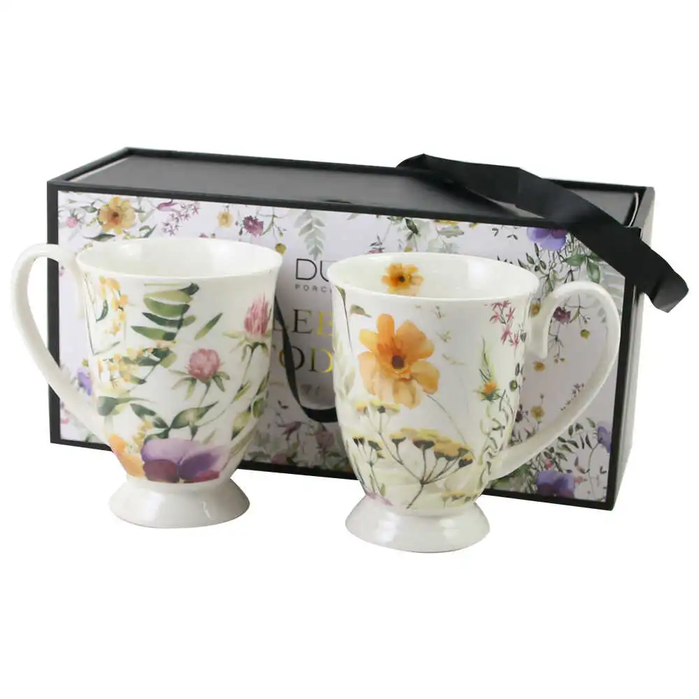 Set 2 cani din portelan "Pansy"