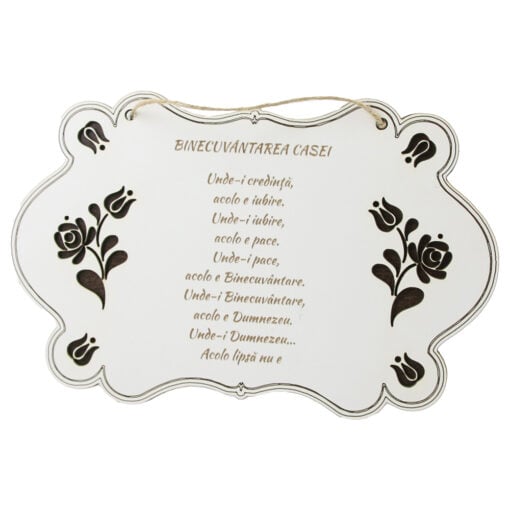 Decor usa din lemn "Binecuvantarea Casei..."