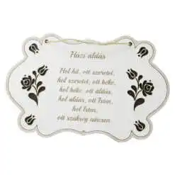 Decor usa din lemn "Hazi Aldas..."