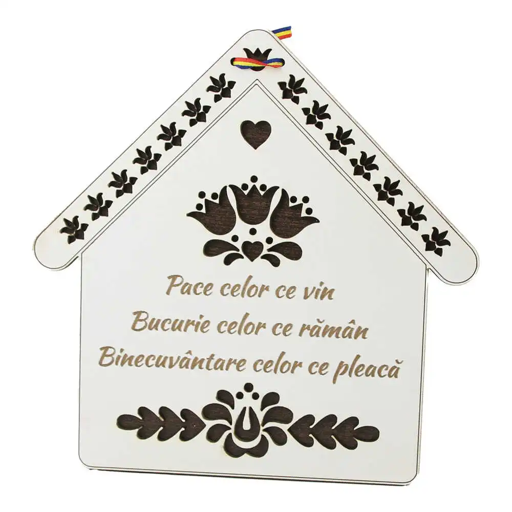 Decor usa din lemn Casuta "Pace celor ce vin..." Decor usa din lemn Casuta "Pace celor ce vin..."