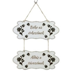 Decor usa din lemn "Beke az erkezonek
