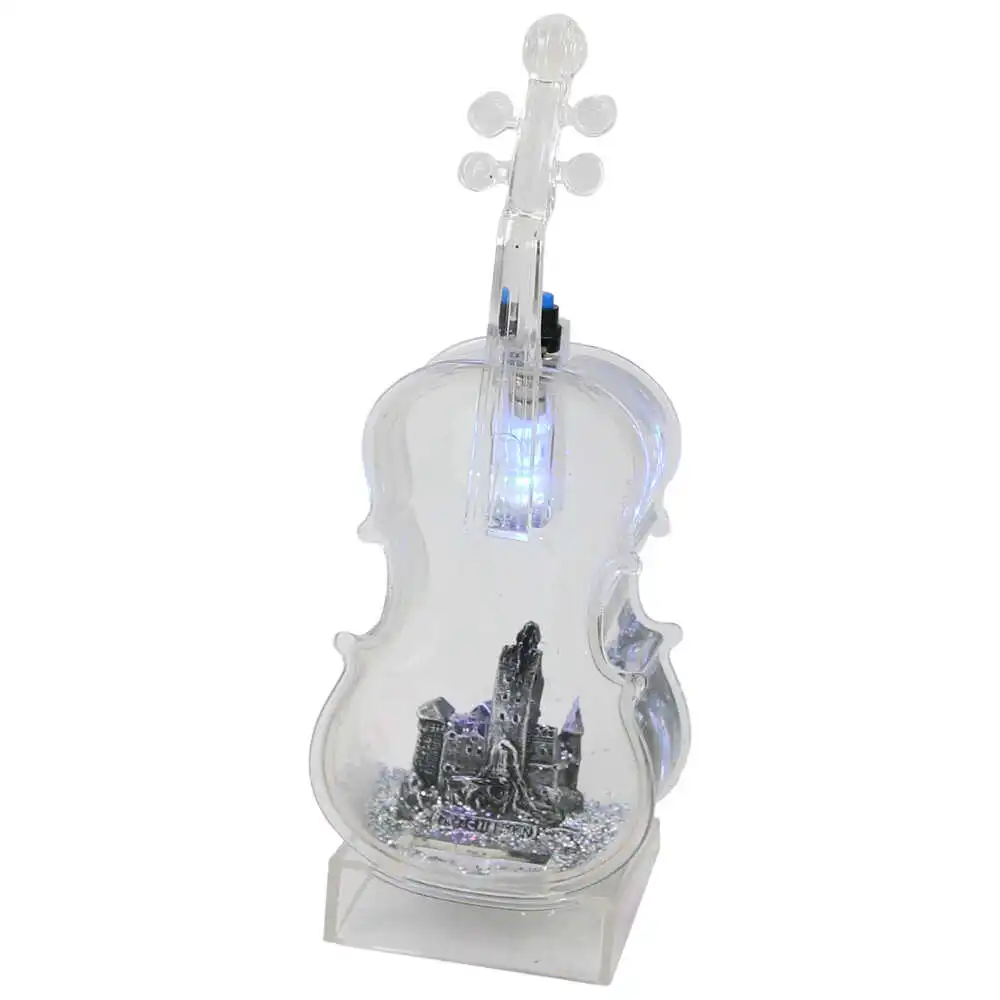 Ornament decorativ Vioara cu led 6.5x16 CM
