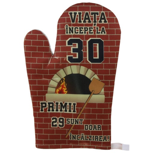 Manusa de bucatarie "Viata incepe la 30"