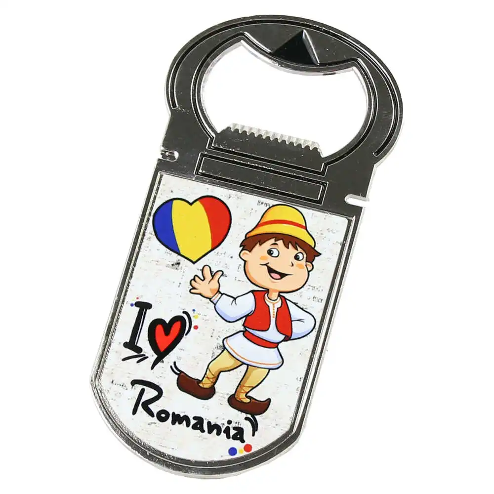 Desfacator sticle cu magnet "I Love Romania" Desfacator sticle cu magnet "I Love Romania"
