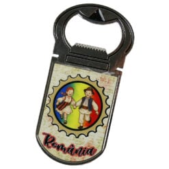 Desfacator sticle cu magnet "Copii in port popular"