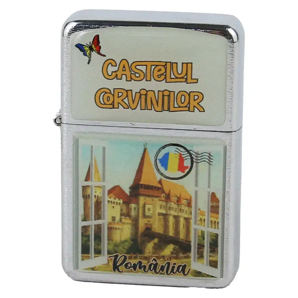Bricheta metalica Castelul Corvinilor 4 x 6 cm
