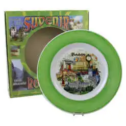 Farfurie decorativa din ceramica "Romania" 20 CM