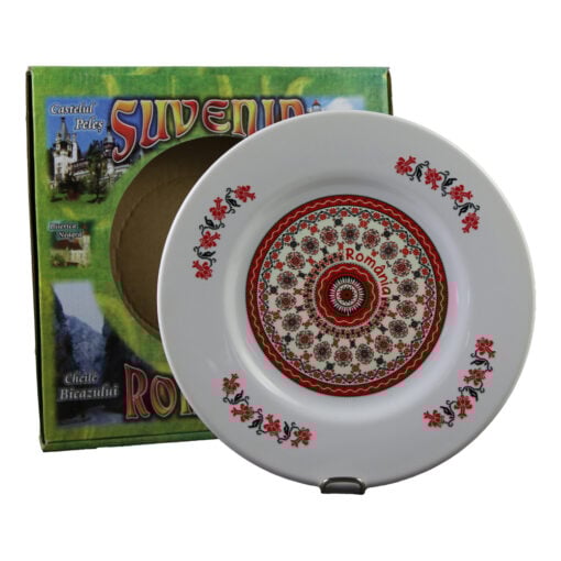 Farfurie decorativa "Romania" cu motive traditionale