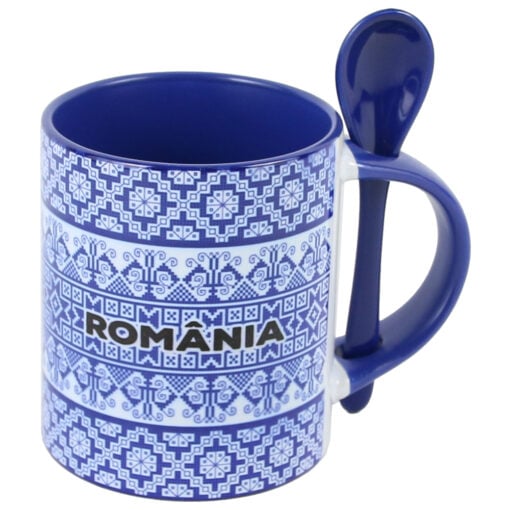 Cana ceramica cu lingurita