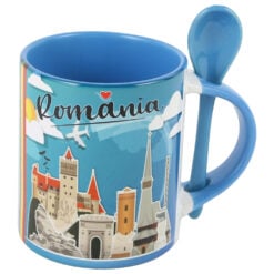 Cana ceramica cu lingurita