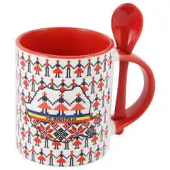 Cana ceramica cu lingurita