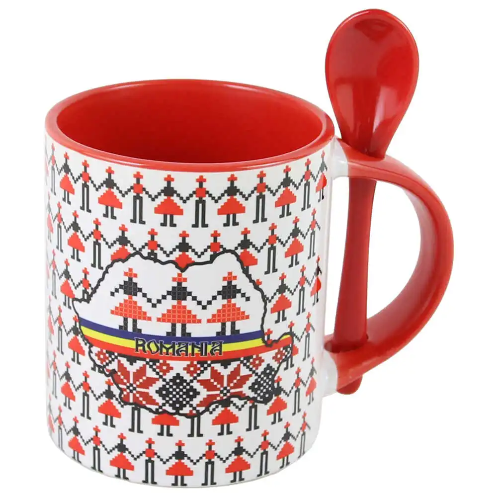 Cana ceramica cu lingurita Cana ceramica cu lingurita