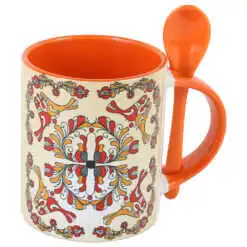 Cana ceramica cu lingurita