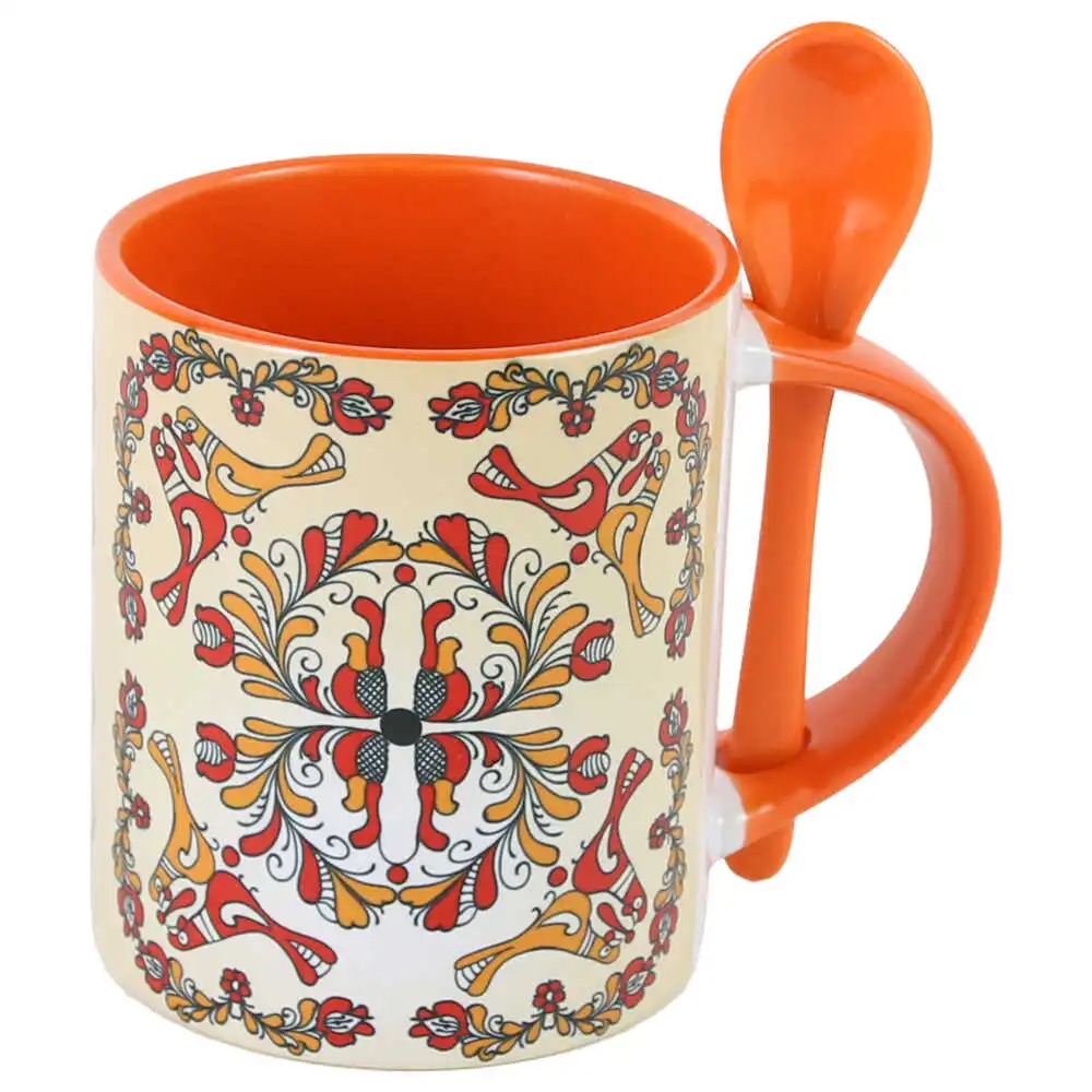 Cana ceramica cu lingurita