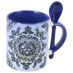 Cana ceramica cu lingurita