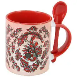 Cana ceramica cu lingurita