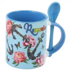 Cana ceramica cu lingurita