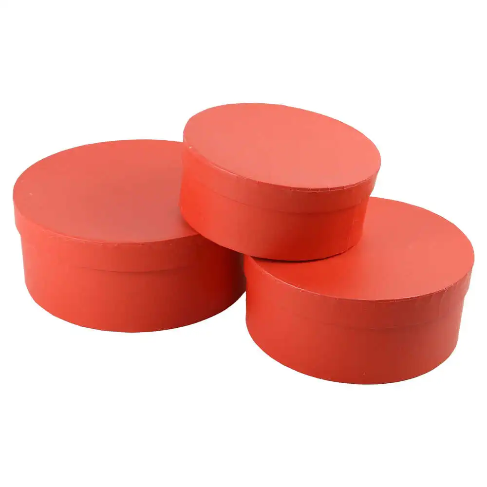 Set 3 cutii cadou rotunde 20x8 CM