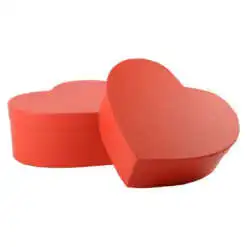 Set 2 cutii cadou inimioara 22x20 CM