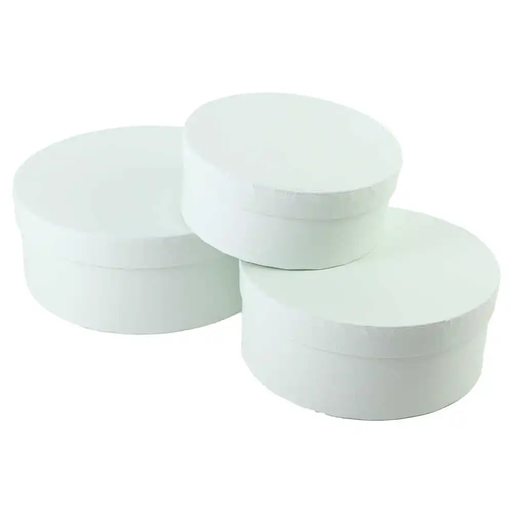 Set 3 cutii cadou rotunde 20x8 CM